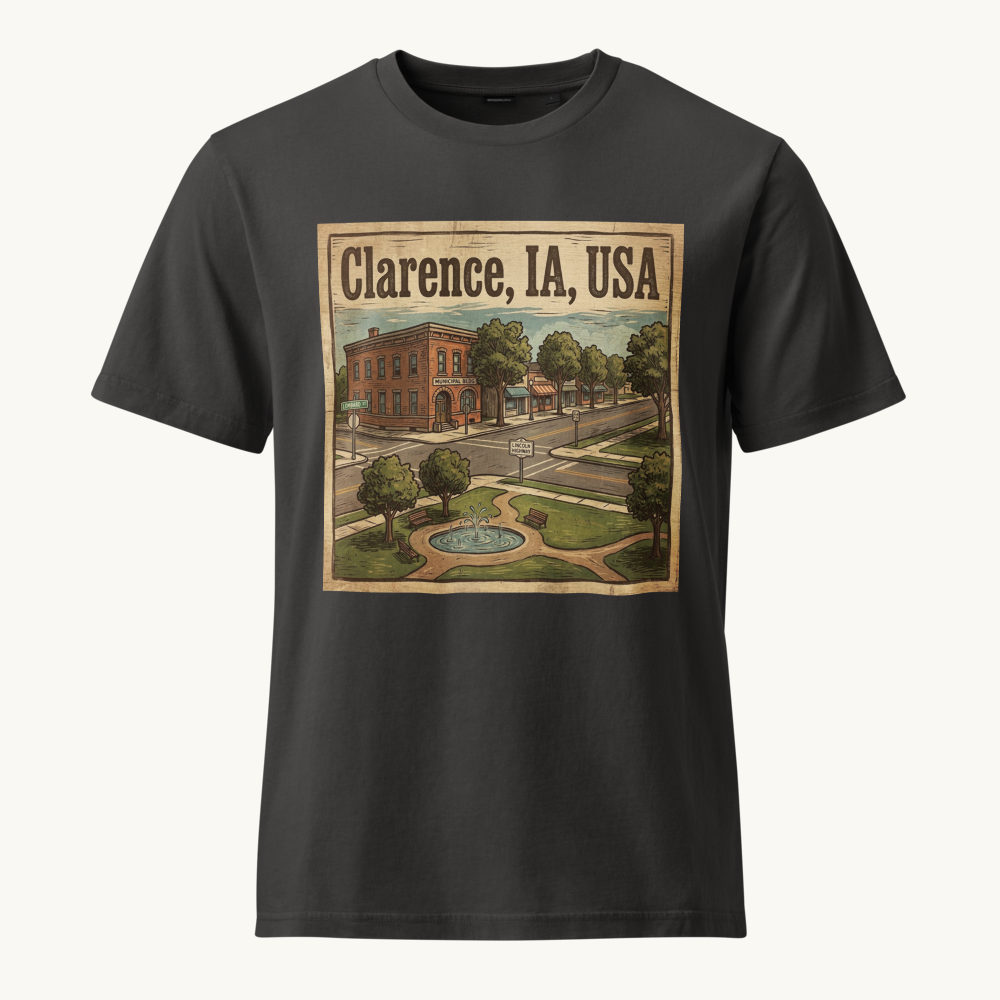 Clarence, IA Vintage Tee