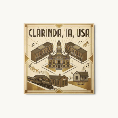 Clarinda, IA Metal Print
