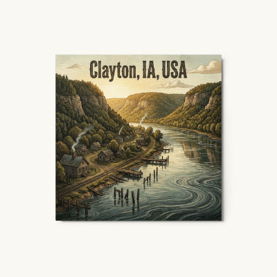 Clayton, IA Metal Print