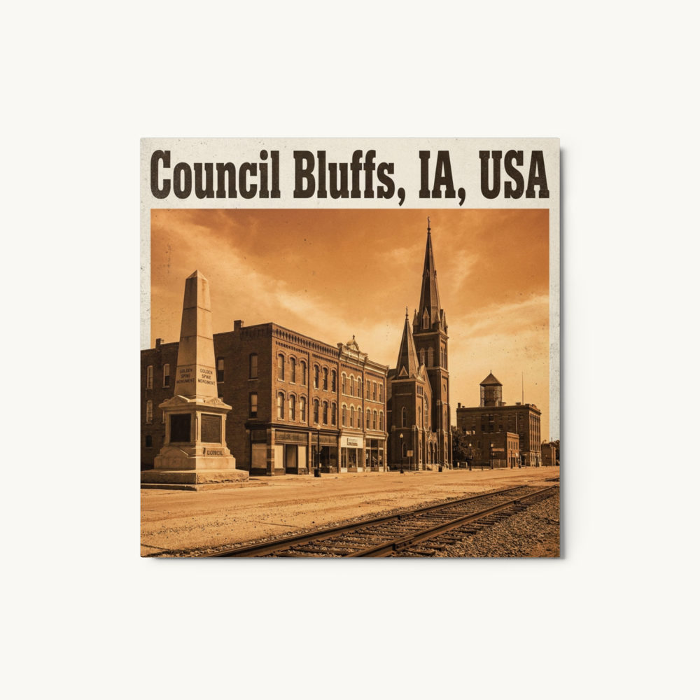 Council Bluffs, IA Metal Print