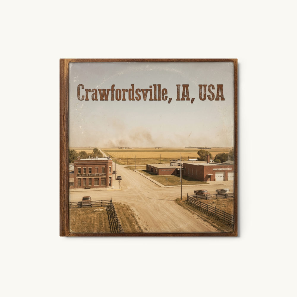 Crawfordsville, IA Metal Print