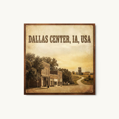 Dallas Center, IA Metal Print