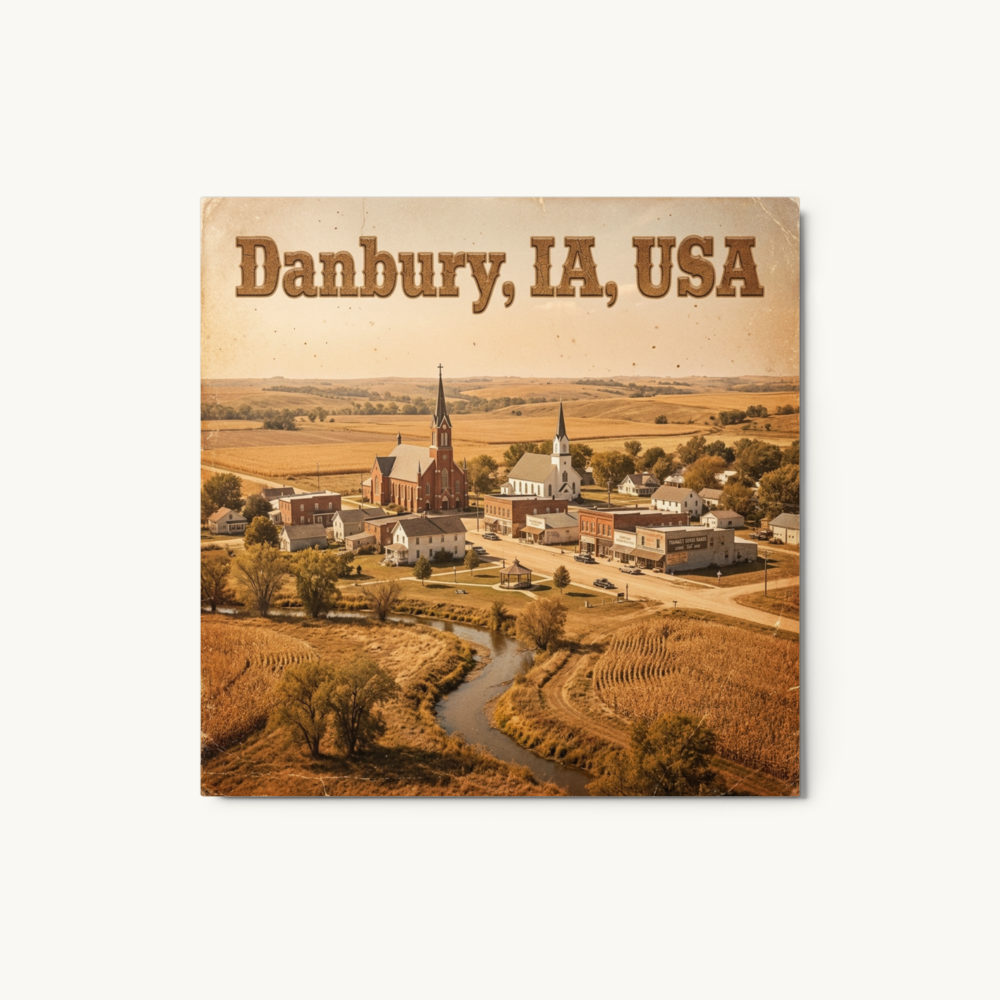 Danbury, IA Metal Print