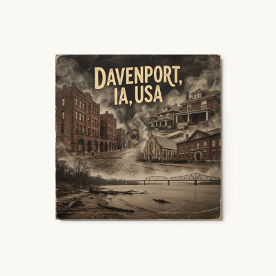 Davenport, IA Metal Print