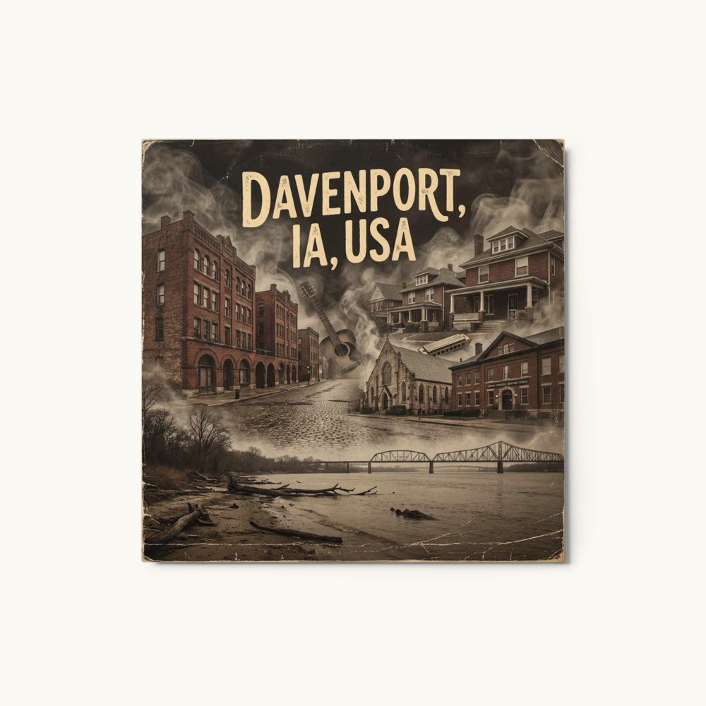 Davenport, IA Metal Print