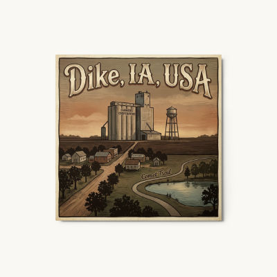 Dike, IA Metal Print