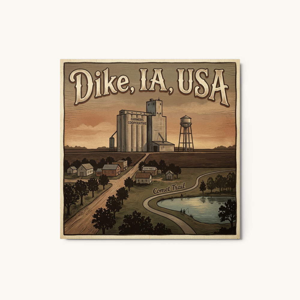Dike, IA Metal Print