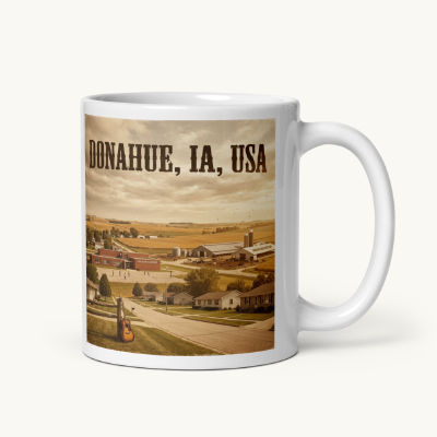 Donahue, IA Coffee Mug
