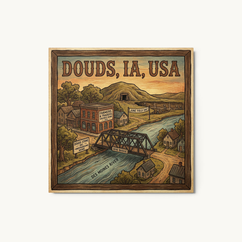 Douds, IA Metal Print
