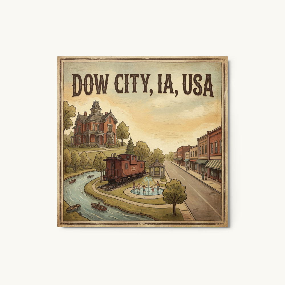 Dow City, IA Metal Print
