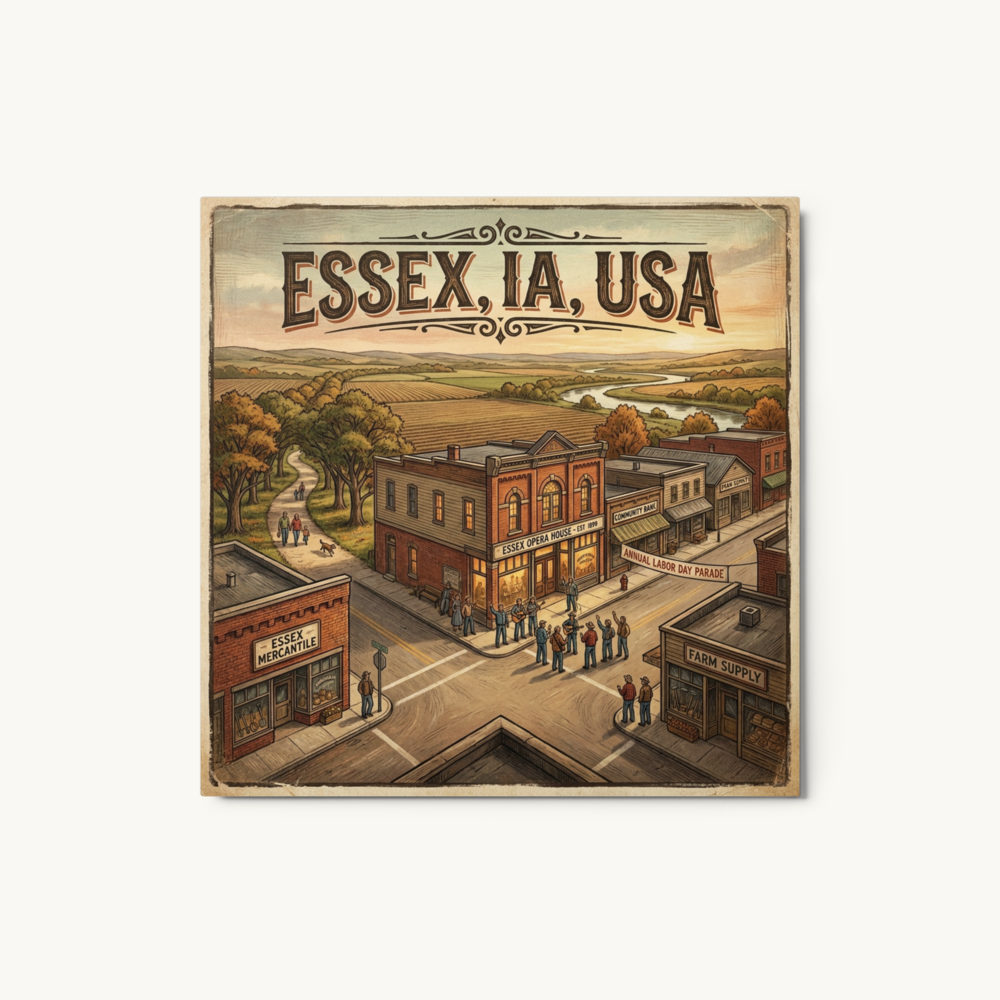 Essex, IA Metal Print