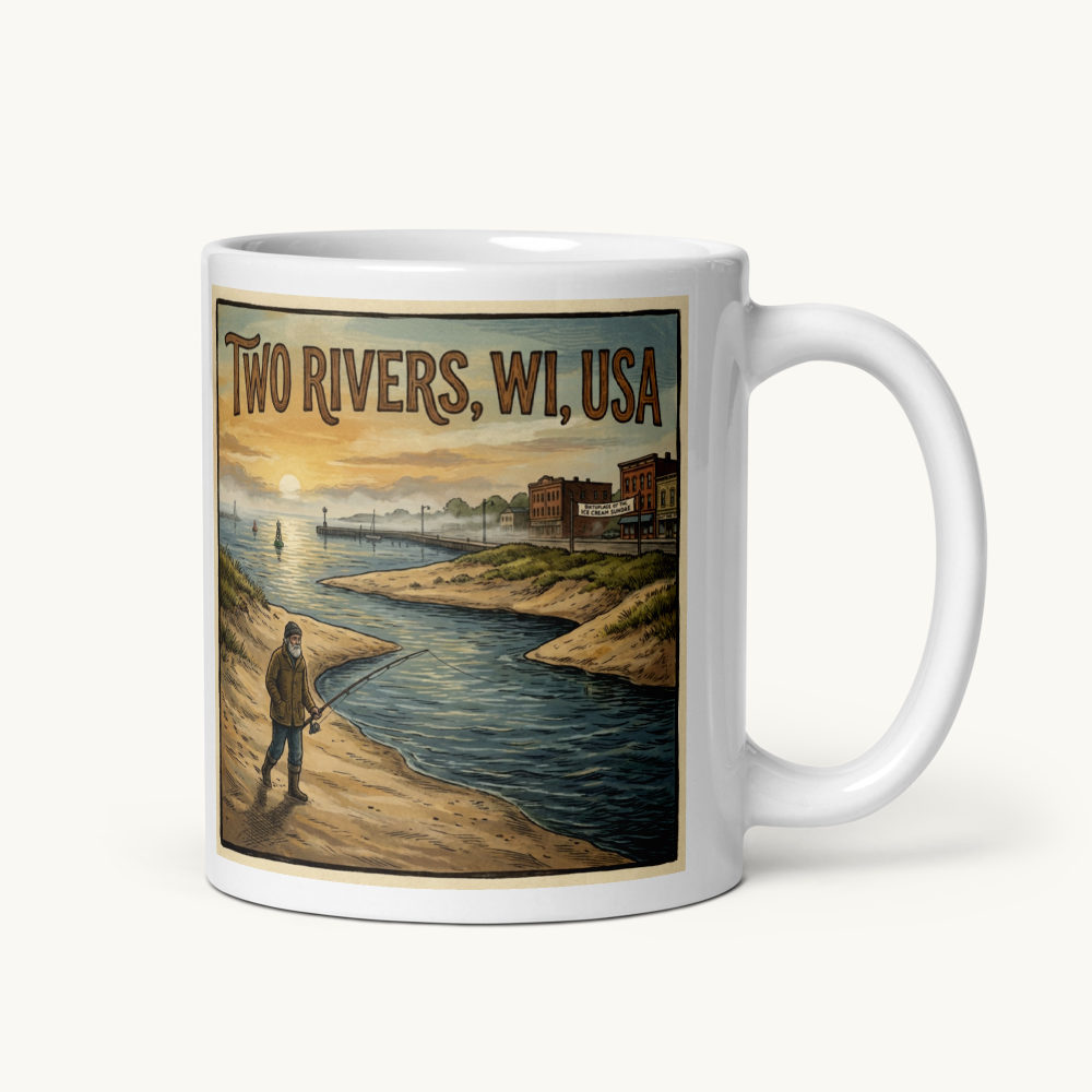 Two Rivers, WI Coffee Mug
